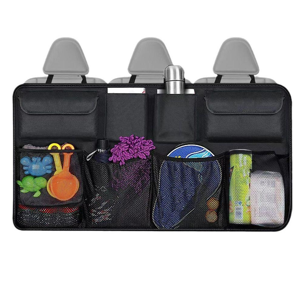 Adjustable Car Trunk Organizer Multi-Pocket Auto Seat Back Hanging Organizer Universal