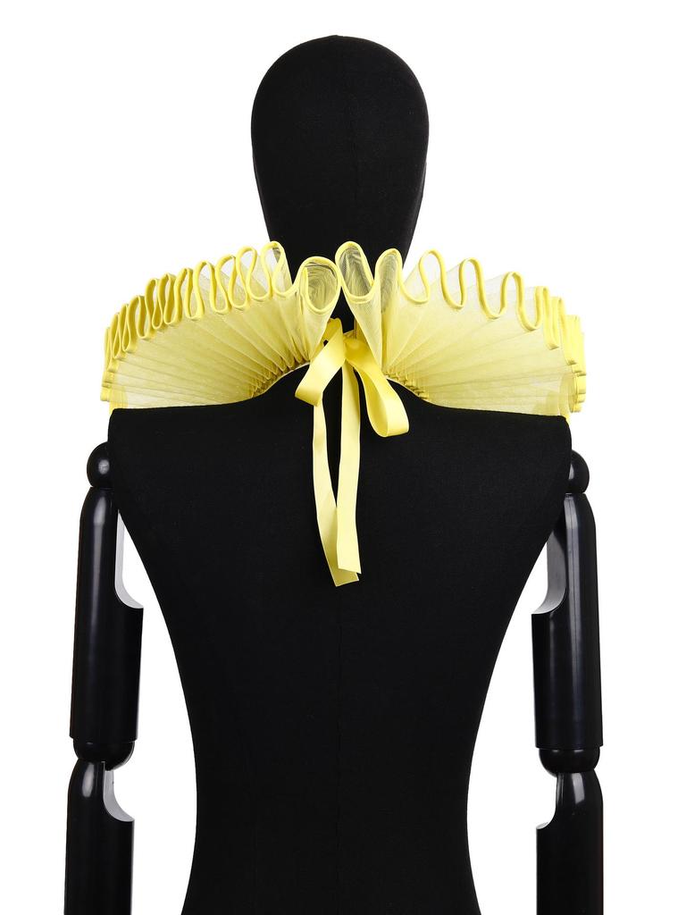 Aristocratic Literary Fake Ruff Collar - Colorful Retro Exaggerated Portrait Prop