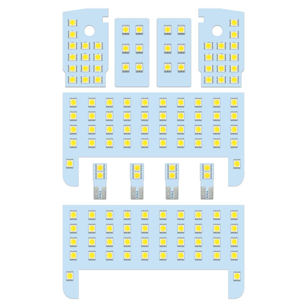 ZXREEK LED Interior Lamp Kit for Toyota Land Cruiser Prado 150 TX (5/7-seater), 6000K White, 10-Piece Set