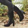 Women's high heels lace women's boots for autumn and winter 2026 Winter women's boots women's leather boots