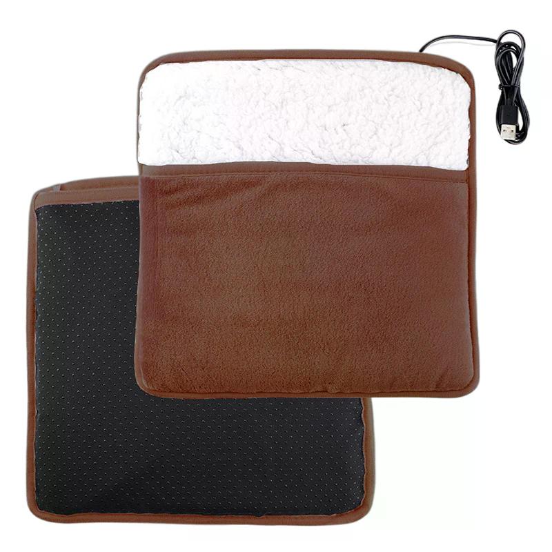 Foot Warmer USB Foot Heater Thermal Foot Heating Pad Soft Plush Warm Foot Cover Electric Heating Feet Warmer For Home Bedroom