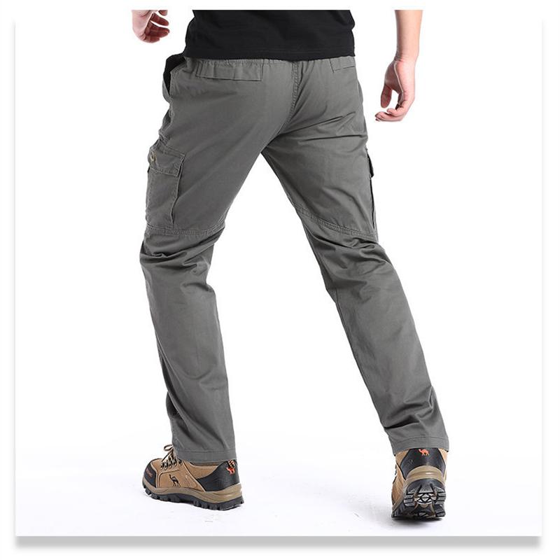 Herren Cargohose Lässig Locker Tasche Lange Hose Herren Jogginghose