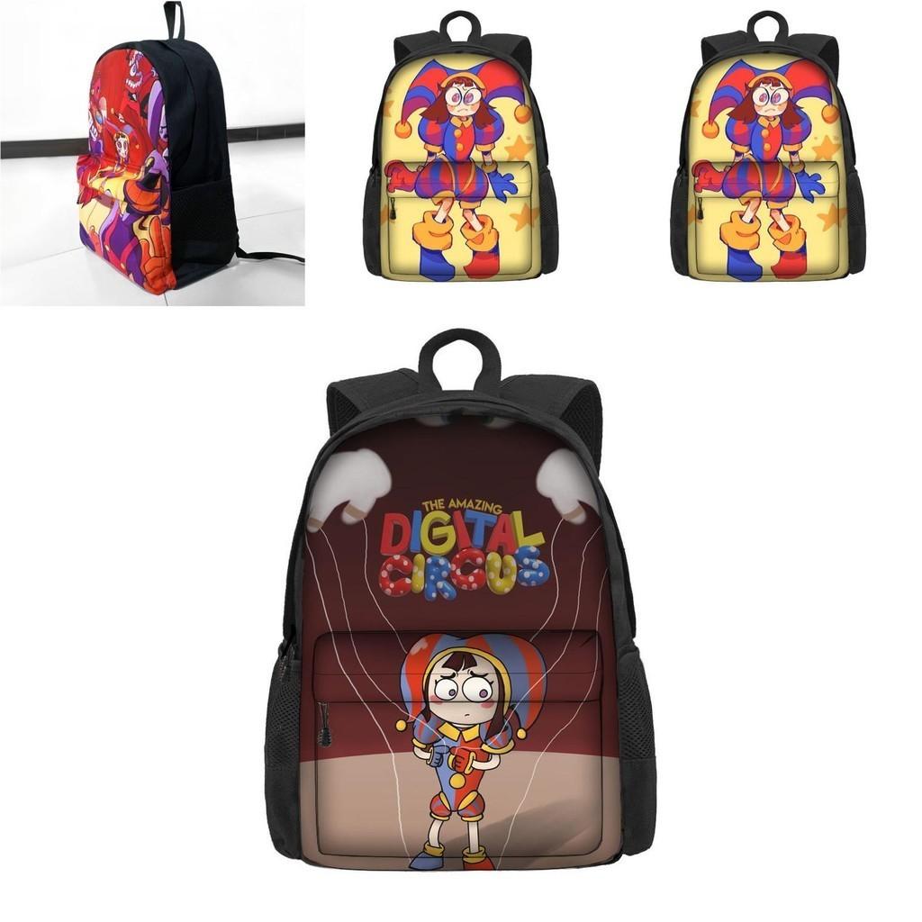 Mochila Escolar O Incrível Circo Digital Para Meninos E Meninas Respirável E Durável 3º-4º Ano Estilo Moderno E Descolado Material Poliéster
