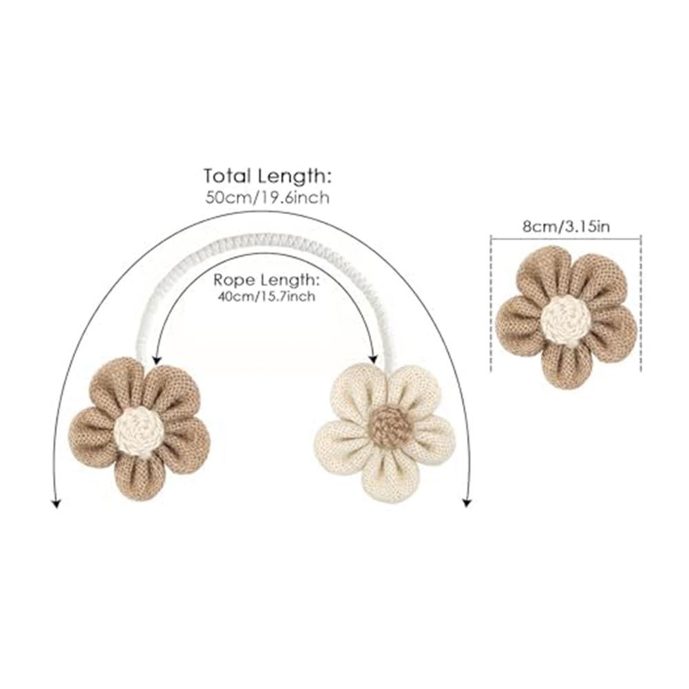 Rope Curtain Holdbacks Sunflower Curtain Tiebacks Floral Design