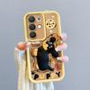 KEYSION Shockproof Case for Realme C85 5G with Lanyard Soft Silicone Cute 3D Cartoon Doll Phone Back Cover for Realme C85