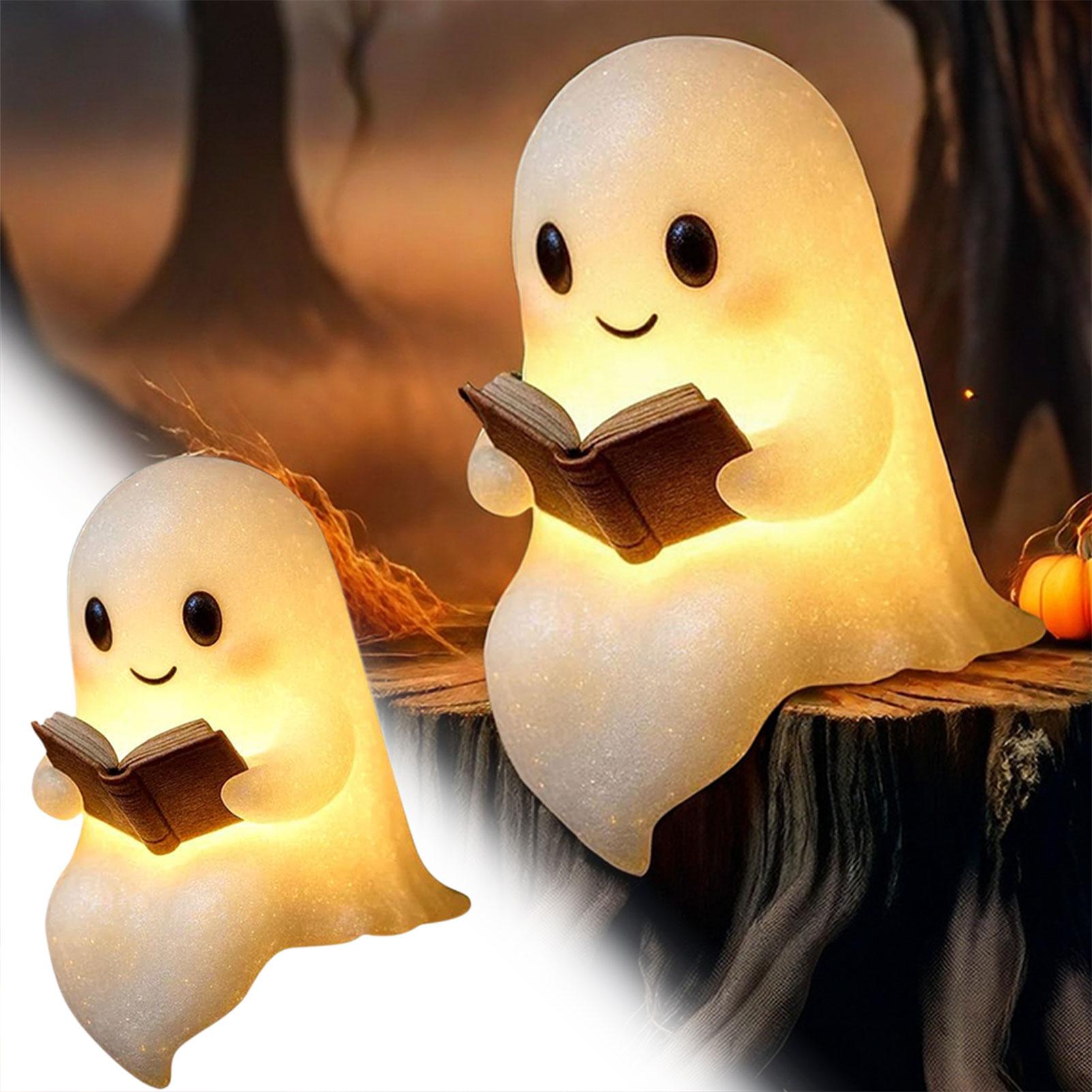 

Spookys LED Ghosts Reading A Book Cute Ghosts Desktop Sculpture Statues For Living Room Decor China Mainland