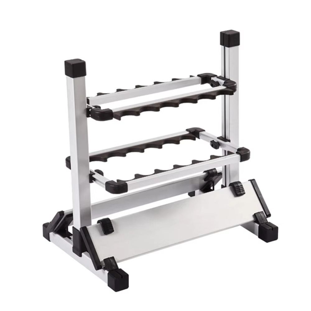 12 Grid Capacity Fishing Rod Holder Wall Mount Fishing Pole Stand Home Organization