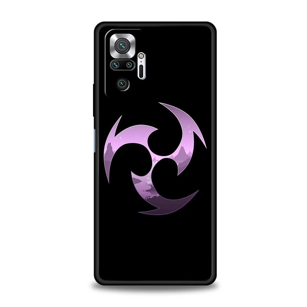 Roztomilé logo Genshin impact pro pouzdro na telefon Xiaomi Redmi Note 11 10 9 8 Pro 10S 9S 7 8T 9T 9A 8A 9C K50 K40 Gaming 11T 5G Soft Cover