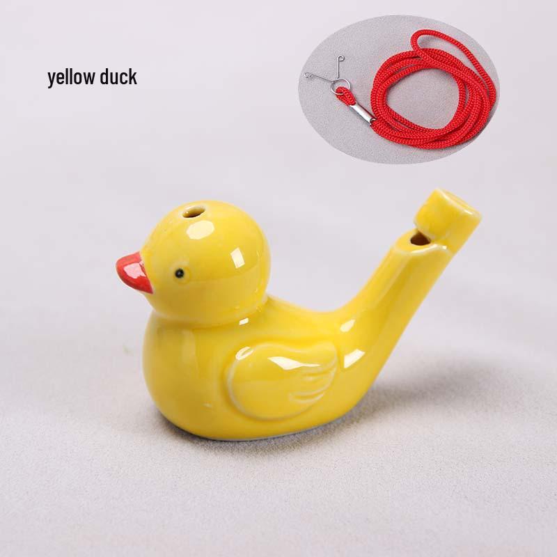 Keramisk Vattenfågel Ocarina Visselpipa - Barns Musikinstrument & Turist Hantverk