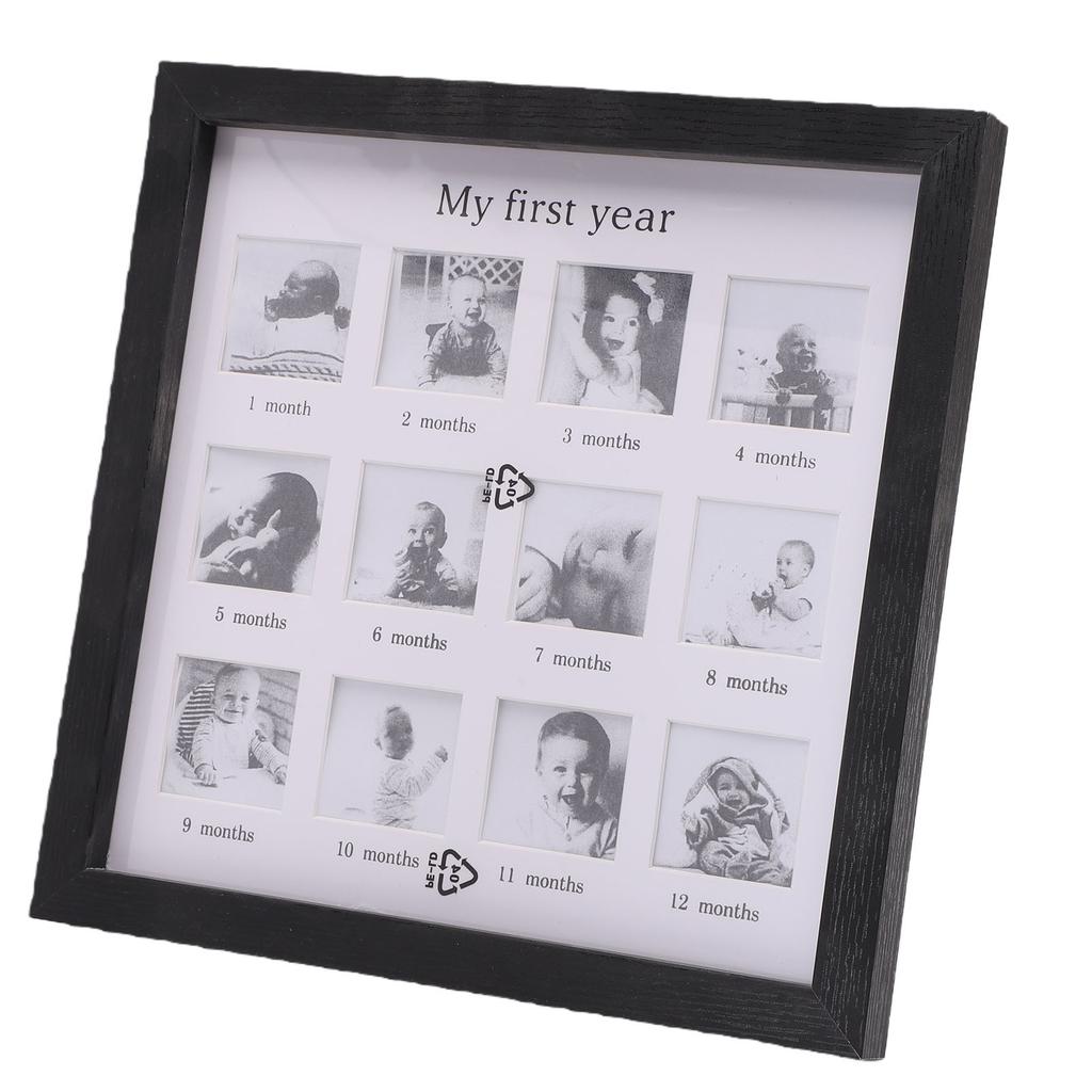 Baby First Years Photo Frame 12 Month Newborn Monthly Picture Frame for Toddler Growth Record