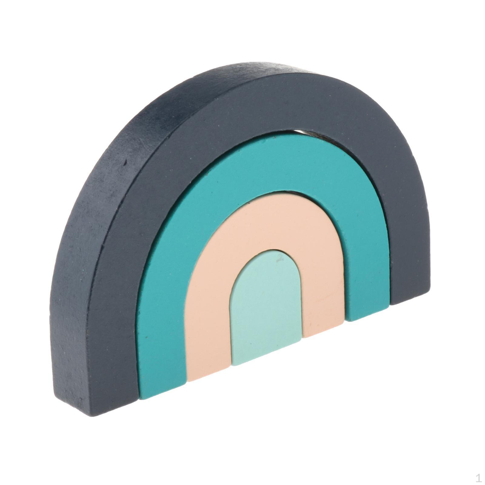 

4 шт./компл., строительные блоки-штабелеры, деревянные игрушки, соответствующие форме, обучение для C