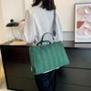 Luxus Marke Frauen Gepolsterte Große Kapazität Handtaschen Grün Große Totes Klassische Nylon Unten Baumwolle Schulter Tasche Büro Dame Shopper Tasche