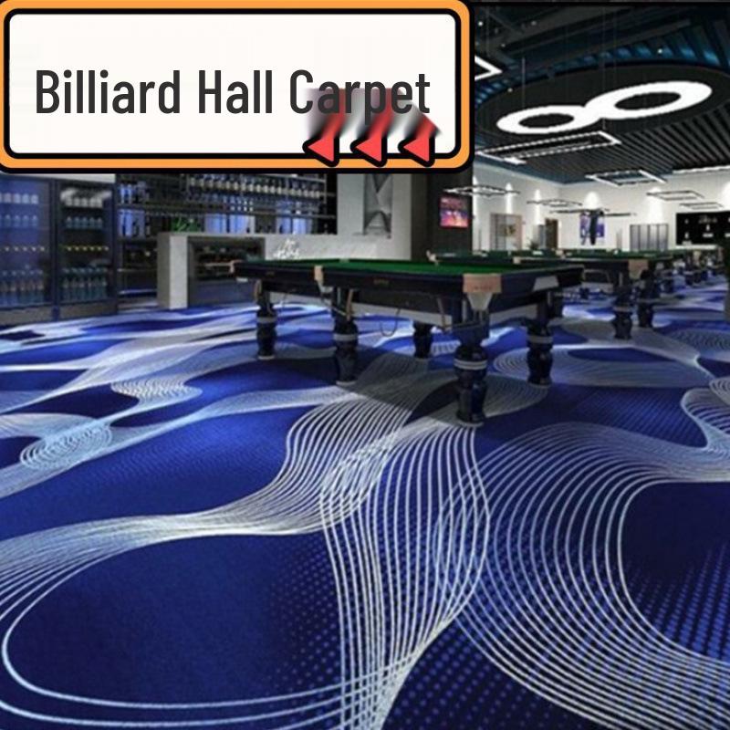 Luxury Printed Carpet for Hotel Billiard, Game, and Recreation Rooms – Wall-to-Wall Hallway and Private Room Flooring
