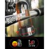 PETFROH Smartphone Holder for Bicycles and Motorcycles, Top and Bottom Clamp Type, One-Touch Lock,