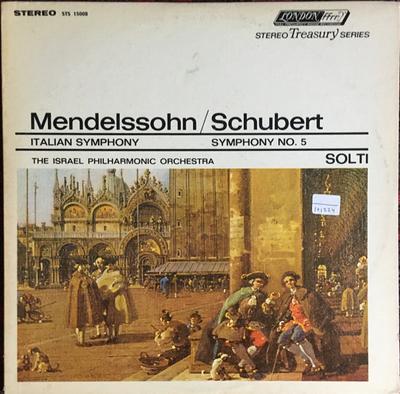 LP Record FELIX MENDELSSOHN-BARTHOLDY, FRANZ  - Italian Symphony / Symphony No. 5 STS15008 London Records 1969 US Classical Used