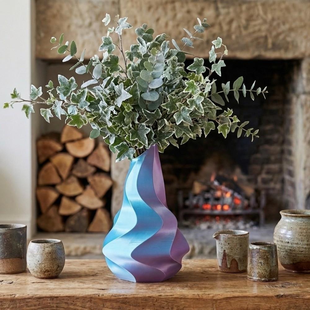 PLA 3D Printed Flower Vases Flower Arrangement Decorative Vase  Home Desktop Decorations