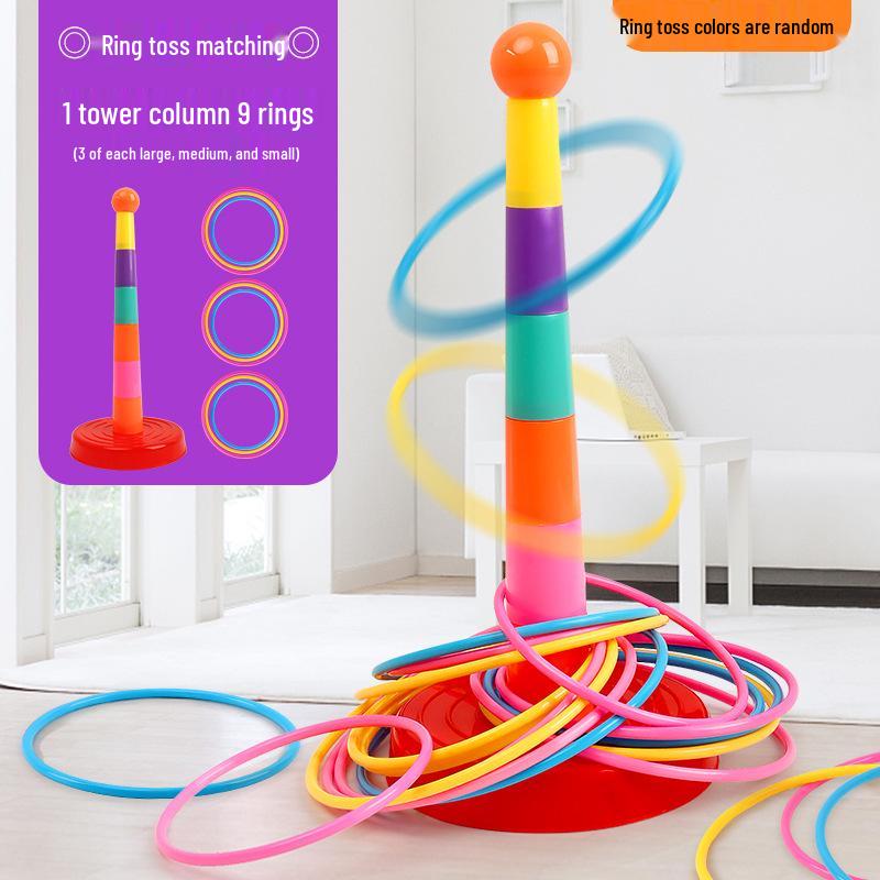 Children's Educational Ring Toss Game for Hand-Eye Coordination and Parent-Child Interaction