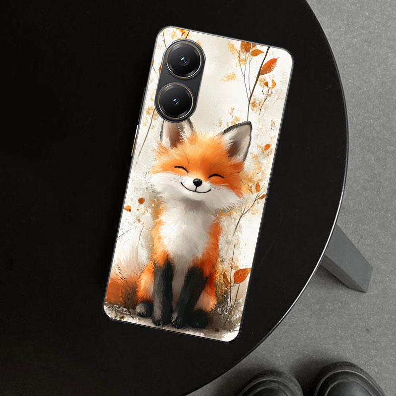 Animal Fox Phone Case Cover for Xiaomi Poco X6 X5 X7 Pro F7 Ultra Redmi 15C 15 13C 13 12C 12 10C 10 10A 9C 9A 9T 9 Coque Poco X6
