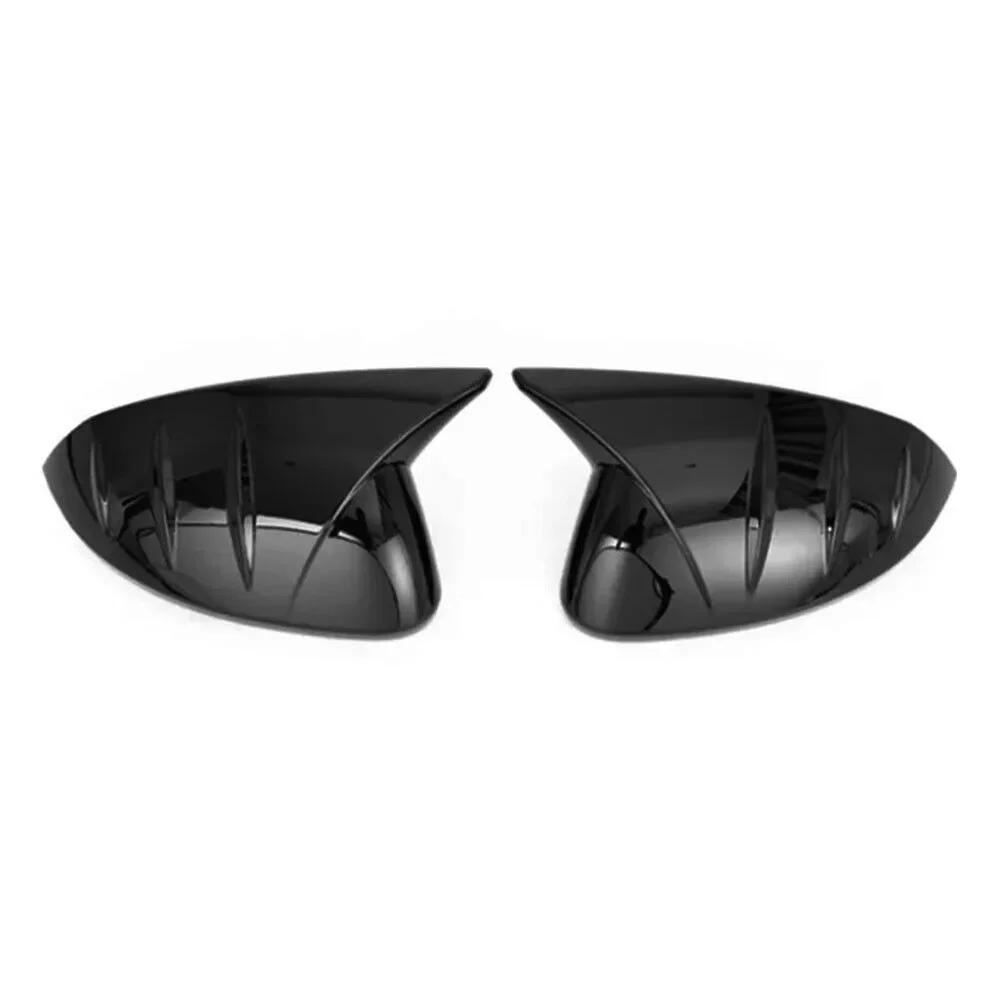 For Hyundai Sonata 11th 2024 Car Sticker Rearview Side Mirror Cover Wing Cap Exterior Door Rear View Case Trim Carbon Fiber Look