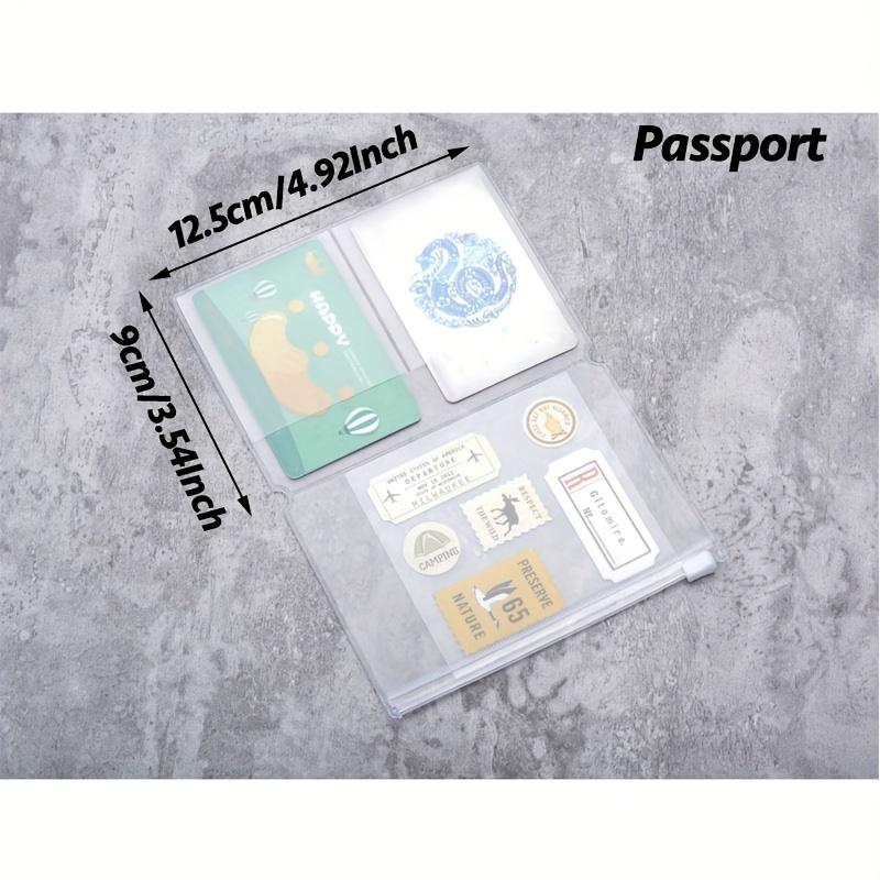 Transparent A5 Size PVC Storage Bag - Portable Standard for Traveler's Notebook Passport