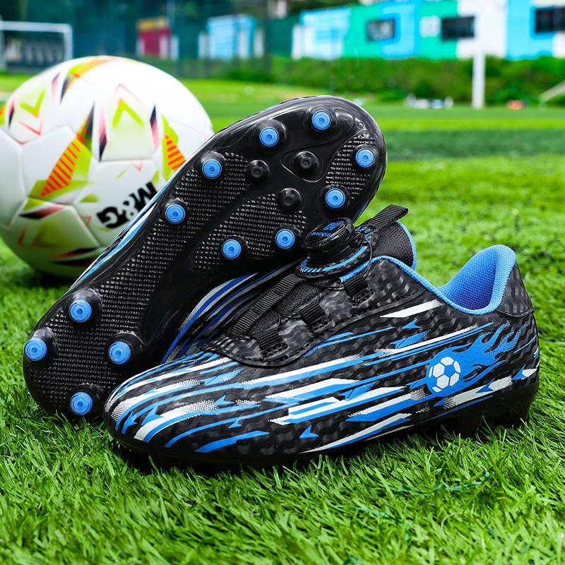 2026 Kids Soccer Football Boots FG Cleats Unisex School Training Non-Slip Breathable Outdoor Athletic Shoes for Boys Girls