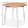 VidaXL Hévéa Ensemble de Salle à Manger 5 pcs Table et Chaises de Repas Mobilier à Dîner Mobilier de Cuisine Intérieur 274943