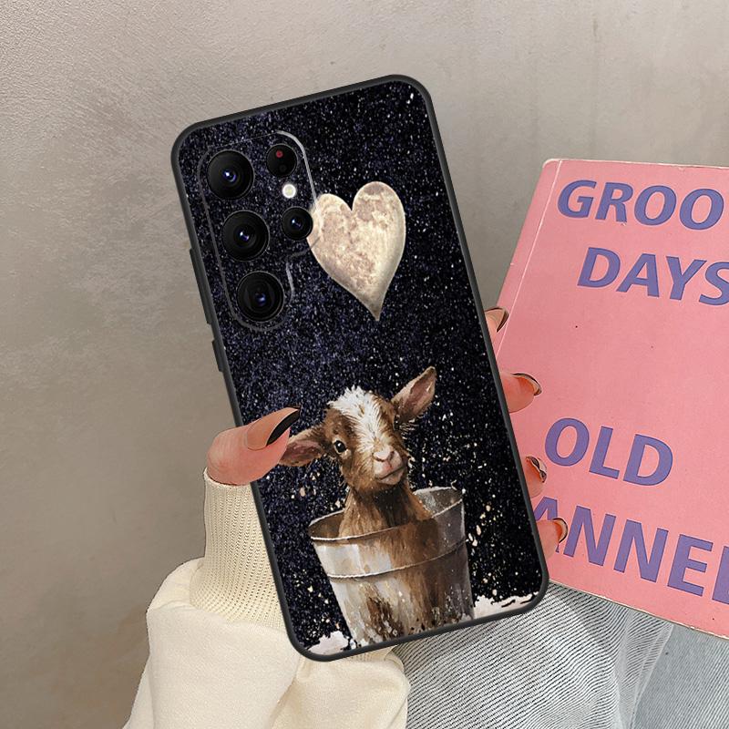 Western Highland Cow Sunflower Cute Case For Samsung Galaxy S24 Ultra S20 S21 S22 S23 S25 Ultra S9 S10 Plus S25 FE Cover Coque