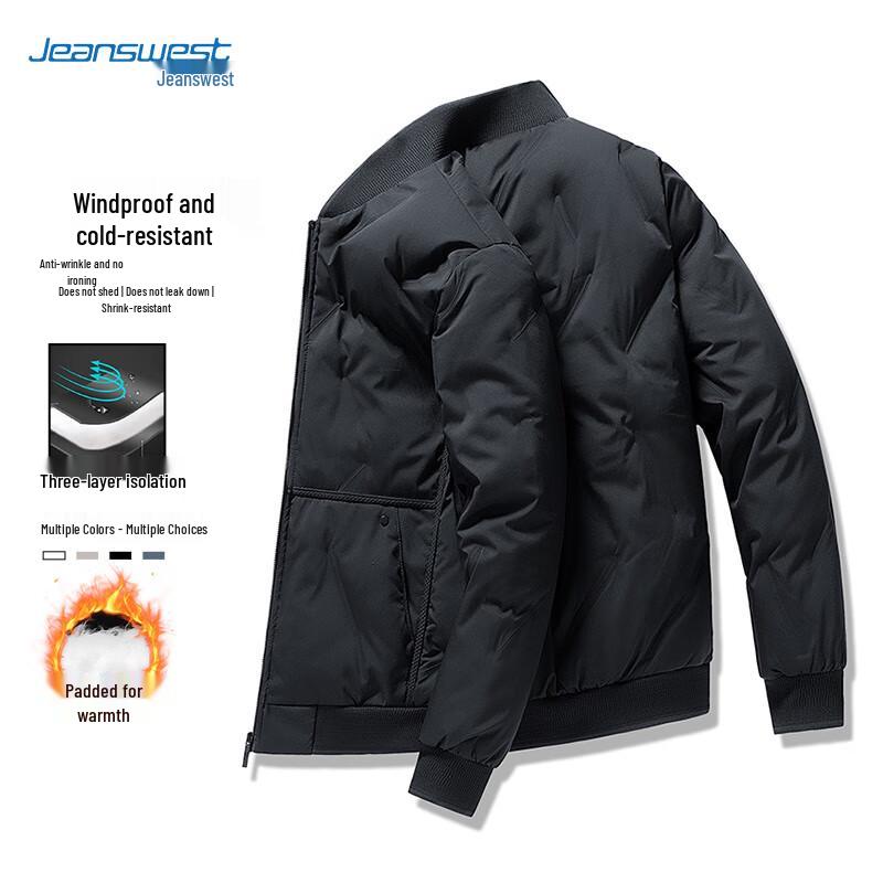 

Jeanswest Men s Winter Baseball Collar Padded Jacket