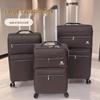 Upgraded Large Capacity Business Trolley Suitcase with Front Zipper and Universal Wheels