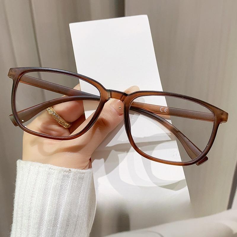 Trendy Classic Square Frame Anti Blue Light Presbyopia Glasses Unisex High Definition Comfortable Reading Eyewear 0 To +4.0