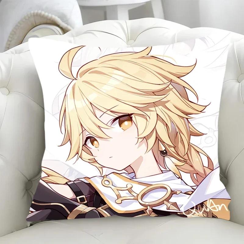 

Genshin Impact Чехол на подушку для стула x Наволочка Декоративные наволочки x Декоративные подушки для дивана в гостиной 66x66cm