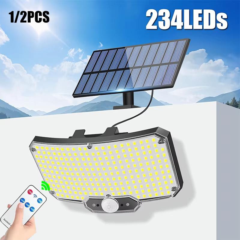 Intelligent Sensing 234LED Solar Light,Decorative Garden Light,street Light with Remote Control,terraces,Courtyards,balconies,villas