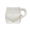 320ml High-capacity Creative Cute Shape Coffee Mugs Ceramic Porcelain Funny Creativity Art Body Belly Cups Home Decoration Gifts
