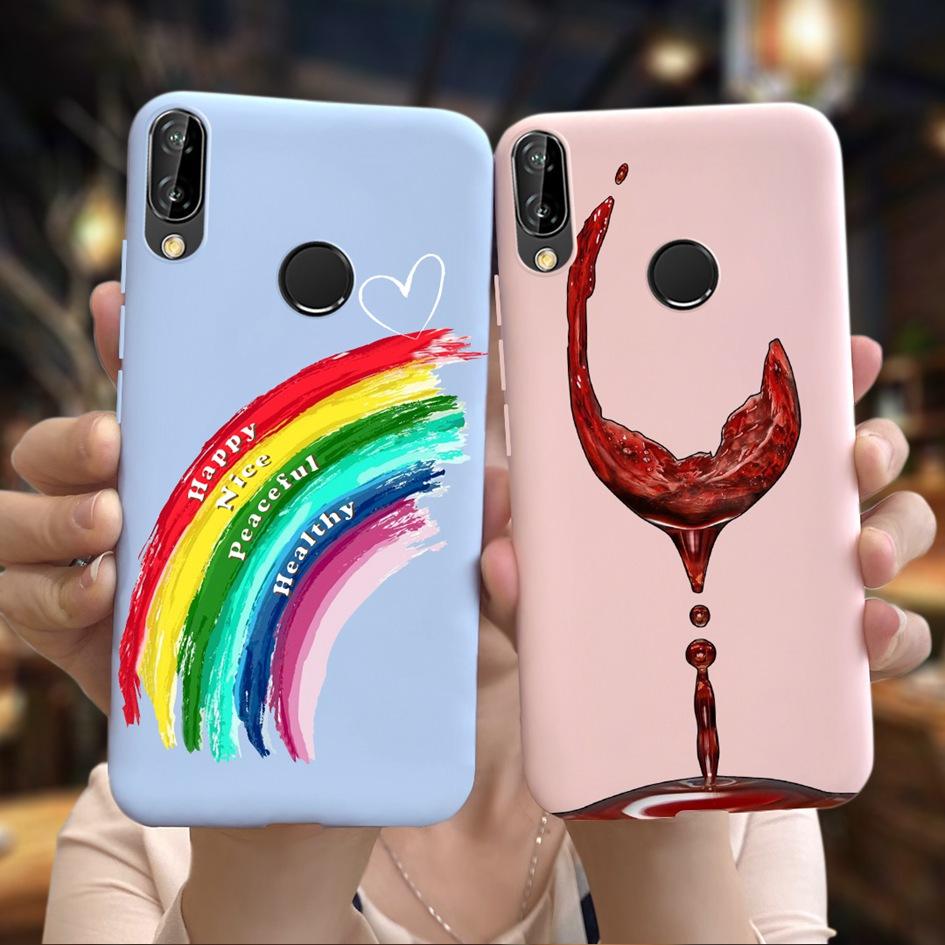 For Huawei P20 Lite Case Phone Cover Cute Love Heart TPU Protective Bumper Shell For Huawei P20 Lite ANE-LX2 Nova 3E Soft Fundas