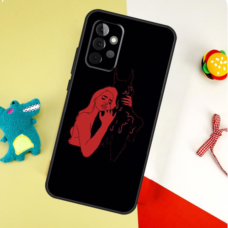 Devil Girl Woman For Samsung Galaxy A22 A32 A52 A54 A34 A14 A55 A35 A15 A53 A33 A13 A05 A06 A16 Phone Case