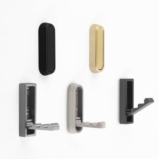 Folding Wall Hook Coat Hanger Sturdy Construction Strong Load-bearing Easy To Install 90-degree Swivel Heavy Duty Wall Hook