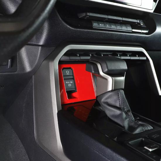 For Toyota Tundra -2025 ABS Red Electronic Handbrake Switch Panel Cover Trim