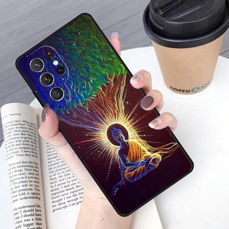 Buddha Phone Case Cover For Samsung Galaxy S24 S25 Ultra S21 S22 Ultra S10E Note 10 Plus Note 20 FE S23