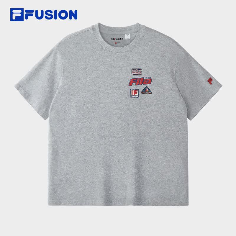 FILA FUSION Men's Loose Fit Pure Cotton Short Sleeve T-shirt