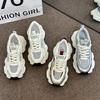 thick-soled Paris silver dad shoes women's summer 2025 new versatile mesh breathable sports casual shoes women's tide