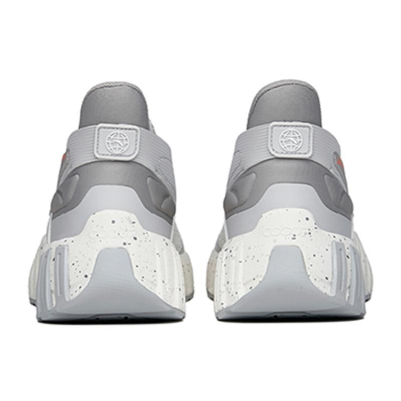 Anta Non-slip Wear-resistant Shock Absorption Low-Top Chunky Sneakers Men's White Gray Sneakers