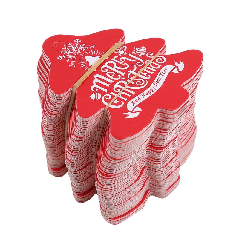 100 szt./opakowanie Etykiety do pieczenia na Boże Narodzenie Kartki papierowe do samodzielnego wykonania Etykiety Zawieszka Opakowania na ślub Urodziny Boże Narodzenie Dekoracje pudełek na ciasta