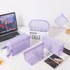 Heart Transparent Mesh Makeup Bag Multifunction Portable Women Cosmetic Storage Pouch Ladies Toiletry Lipstick Organizer Bags