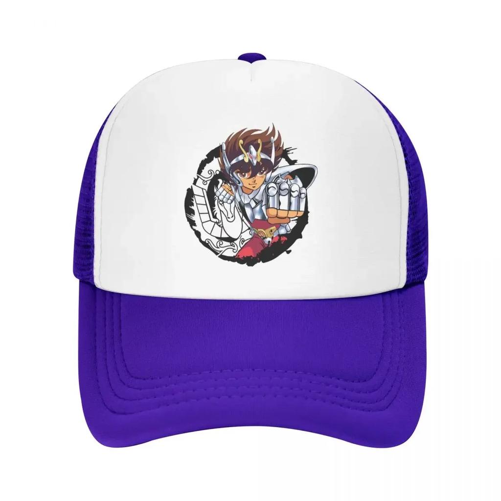 Custom Fashion Saint Seiya Pegasus Baseball Cap Unisex Adjustable Knights Of The Zodiac Trucker Hat Sports Snapback Trucker Cap