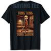 Tung Tung Tung Sahur Italian Brainrot Meme TShirt Brainrotstyle AI Bootleg Art Y2k Graphic Outfit Kids Novelty Gift Saying Tee