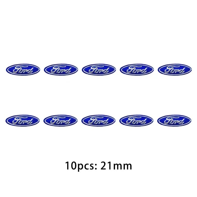 

Car Sticker 2026 Ford New 2025 Hot 5/10Pcs 21mm Car Control Key Emblem Stickers Accessories Fit For Ford Ranger C-Max S-Max Focu 21mm