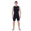 Men's 3mm Black Neoprene Wetsuit Vest Sleeveless Surf Surfing Diving Suit Top