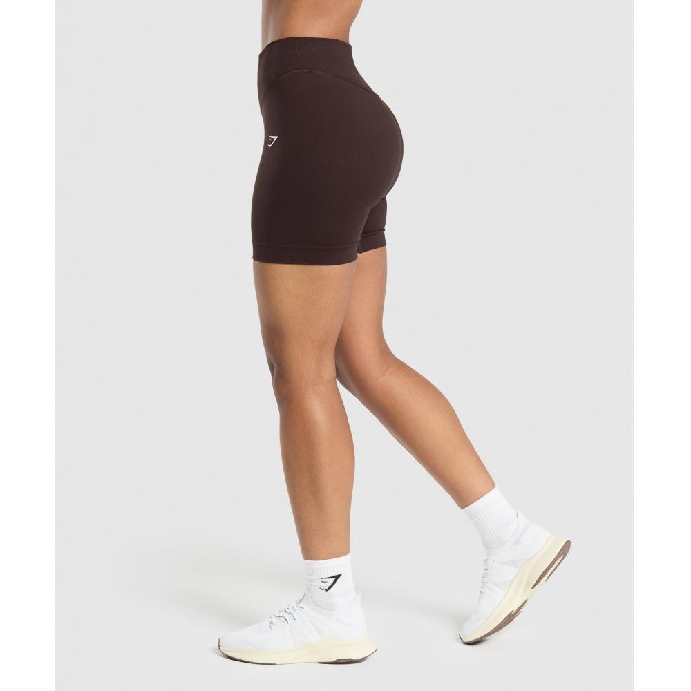 Gymshark Sweat Seamless Shorts Heritage Brown B6a4s Ncnz