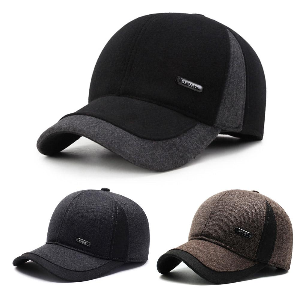Winter Bomber Hat Men Women Russian Black Leather Ushanka Flaps Warm Baseball Ear Fur Brand Hat S7H6
