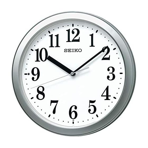 Seiko Clock Wall Clock Radio Analog Compact Size Silver Metallic Diameter 28.0x4.6cm BC416S